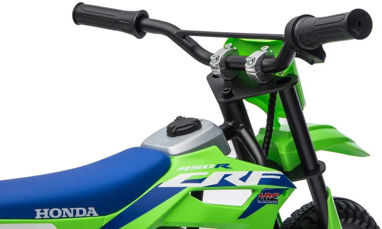 Vaikiškas elektrinis motociklas Honda CFR450R, reguliuojamas greitis, nuo 3 metų, juodas