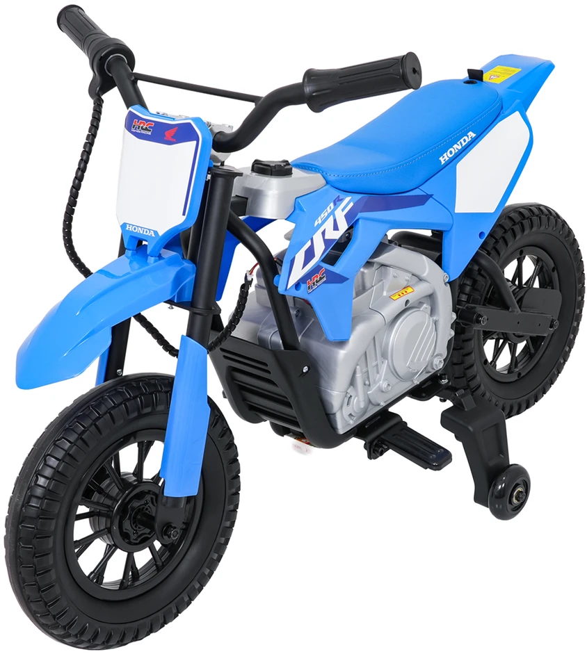 Vaikiškas elektrinis motociklas Honda CFR450R, reguliuojamas greitis, nuo 3 metų