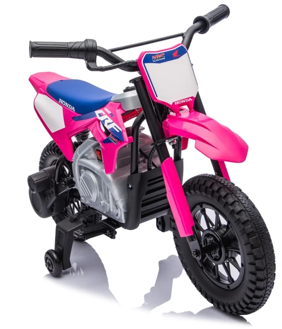Vaikiškas elektrinis motociklas Honda CFR450R, reguliuojama greitis, nuo 3 metų, juodas