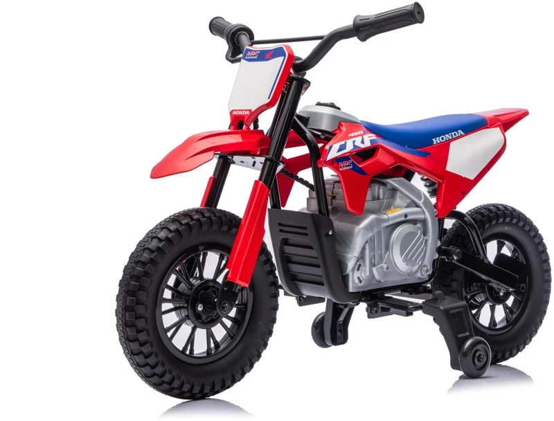Vaikiškas elektrinis motociklas Honda CFR450R, reguliuojama greitis, 3–8 metų