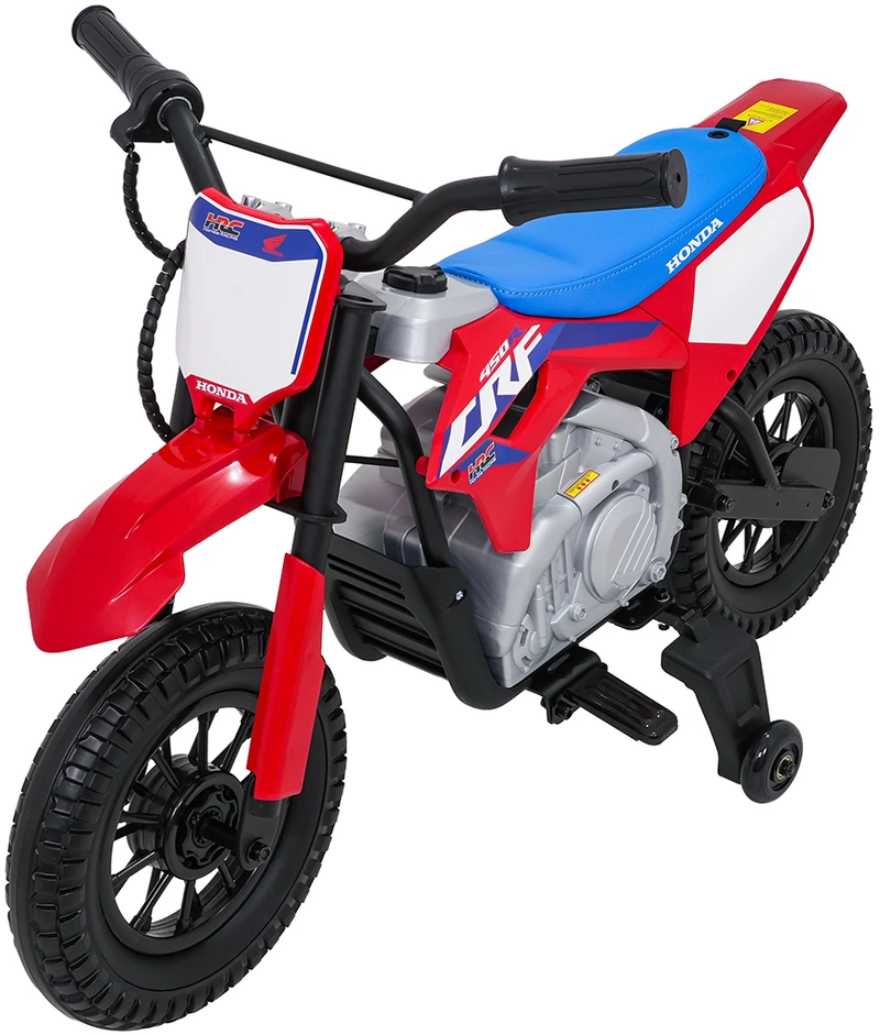 Vaikiškas elektrinis motociklas Honda CFR450R, reguliuojama greitis, 3–8 metų