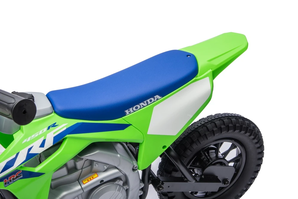 Vaikiškas elektrinis motociklas Honda CFR450R, reguliuojamas greitis, nuo 3 metų, juodas