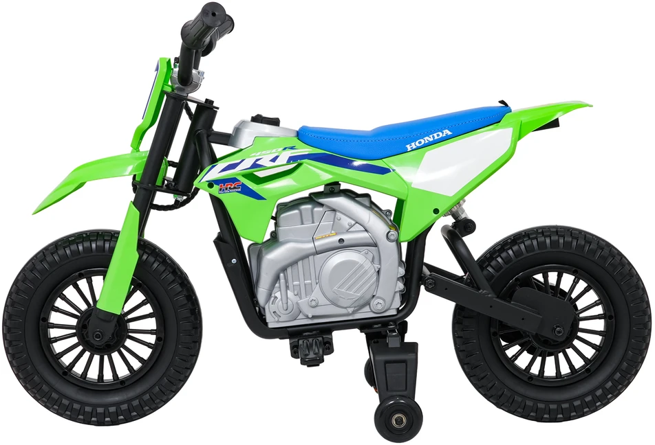 Vaikiškas elektrinis motociklas Honda CFR450R, reguliuojamas greitis, nuo 3 metų, juodas