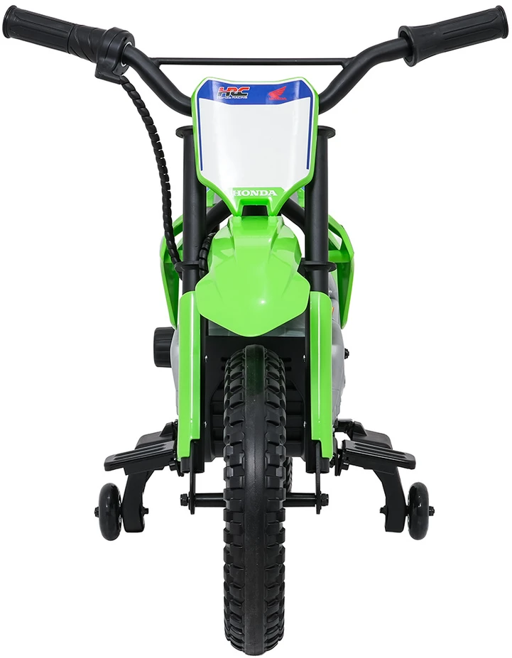 Vaikiškas elektrinis motociklas Honda CFR450R, reguliuojamas greitis, nuo 3 metų, juodas