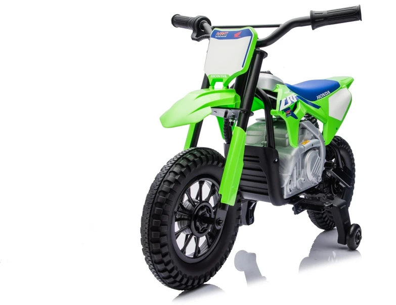Vaikiškas elektrinis motociklas Honda CFR450R, reguliuojamas greitis, nuo 3 metų, juodas