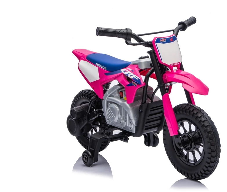 Vaikiškas elektrinis motociklas Honda CFR450R, reguliuojama greitis, nuo 3 metų, juodas