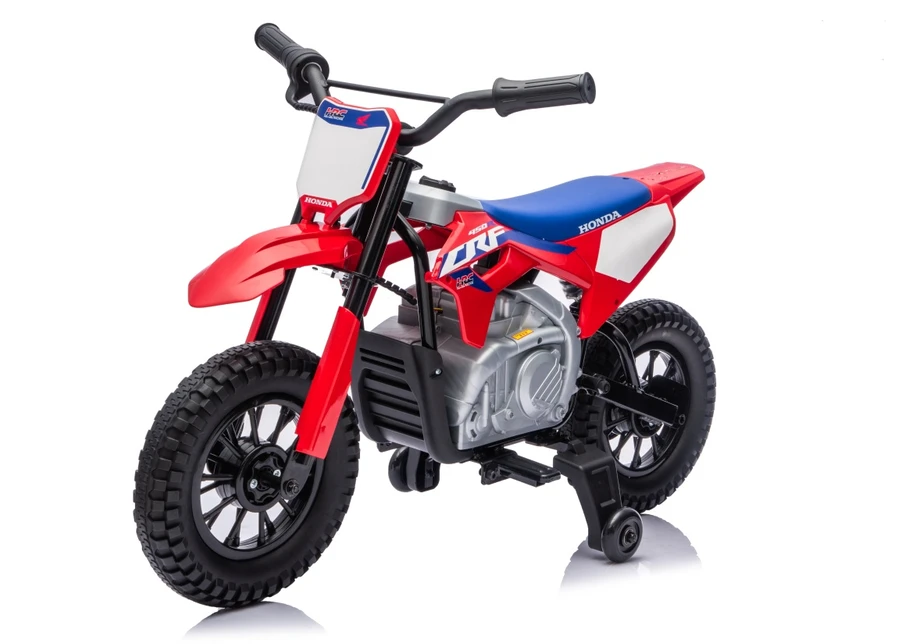 Vaikiškas elektrinis motociklas Honda CFR450R, reguliuojama greitis, 3–8 metų