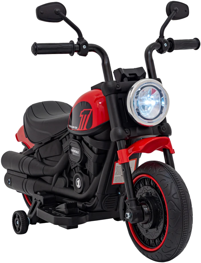 Ramiz Elektrinis motociklas Chopper FASTER, Raudona