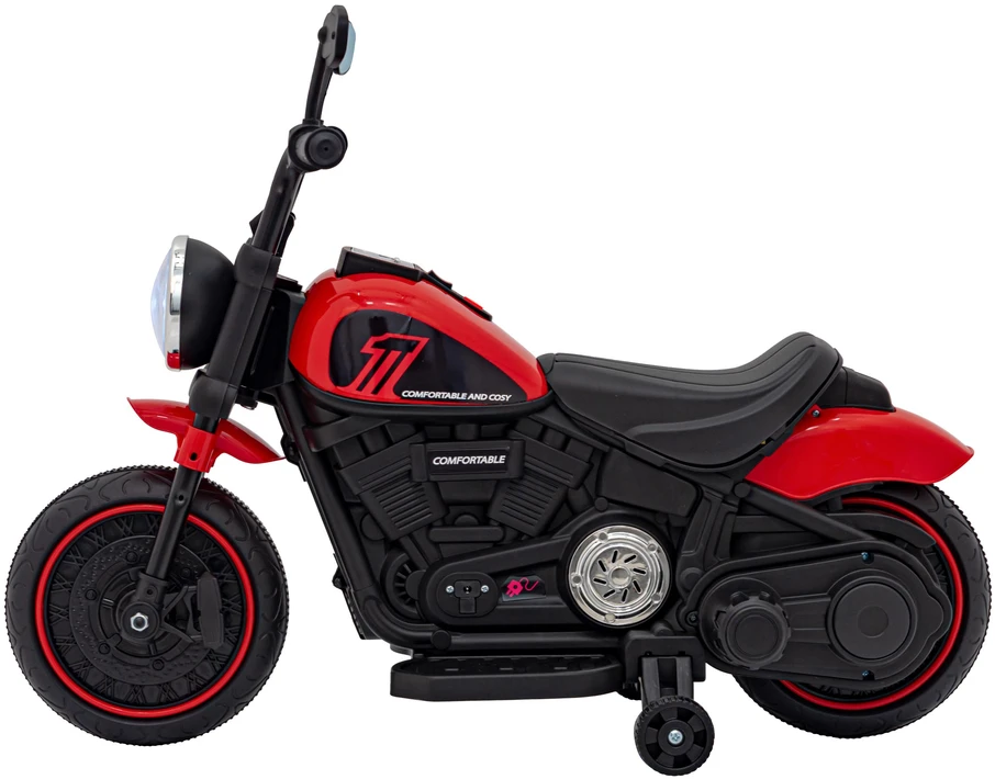 Ramiz Elektrinis motociklas Chopper FASTER, Raudona