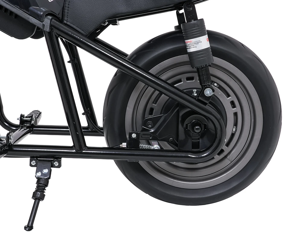 Vaikiškas elektrinis motociklas su 300W varikliu, LED žibintais, Bluetooth, nuo 3 metų, juodas