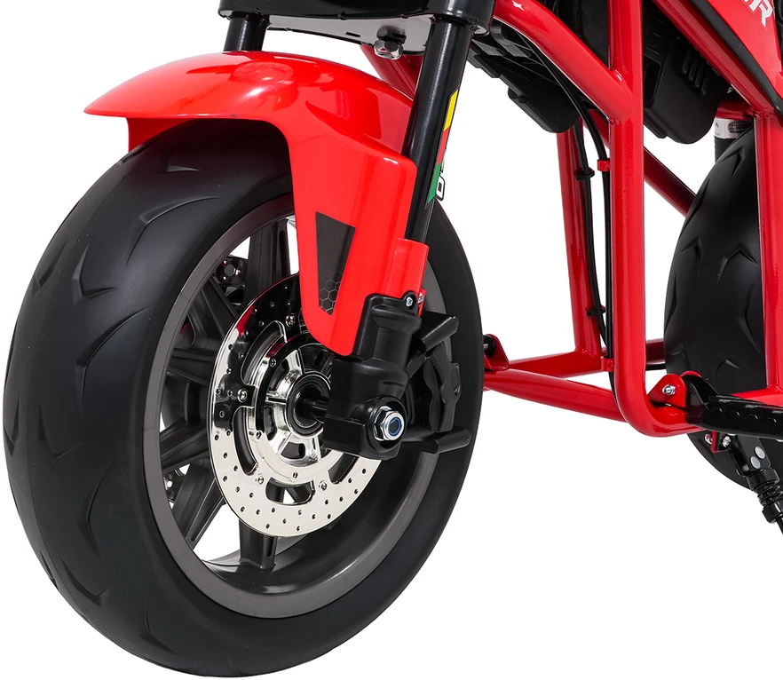 Vaikiškas elektrinis motociklas su 300W varikliu, LED žibintais, Bluetooth, nuo 3 metų, juodas