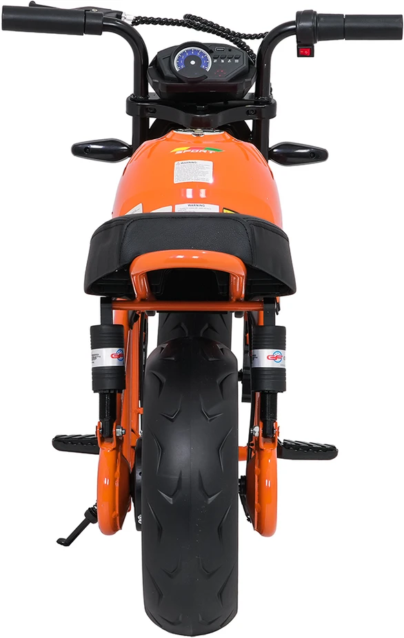 Vaikiškas elektrinis motociklas su 300W varikliu, LED žibintais, Bluetooth, nuo 3 metų, juodas