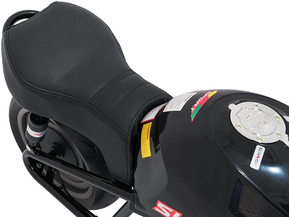 Vaikiškas elektrinis motociklas su 300W varikliu, LED žibintais, Bluetooth, nuo 3 metų, juodas