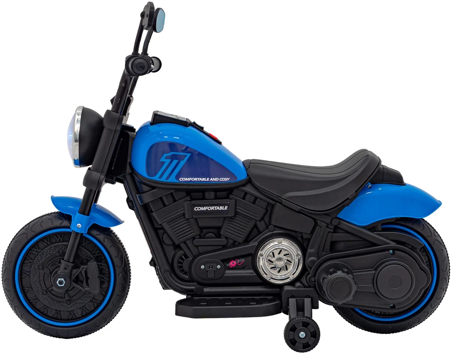Triton Mėlyna Elektrinis motociklas Chopper FASTER, Mėlyna