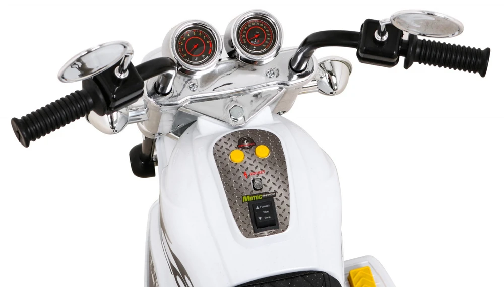 Ramiz Elektrinis motociklas Hot Chopper, Baltas