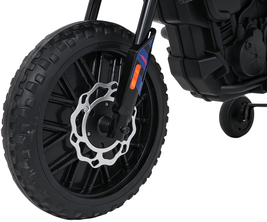 Vaikiškas elektrinis motoroleris Aprilia RX su LED žibintais ir Bluetooth, nuo 3 metų