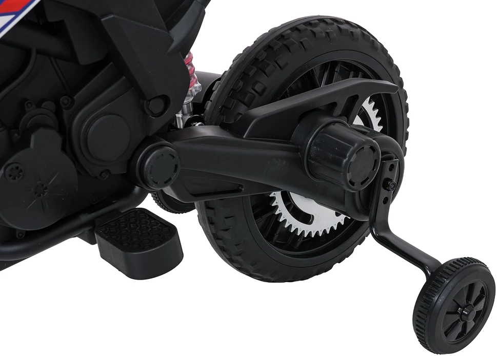 Vaikiškas elektrinis motoroleris Aprilia RX su LED žibintais ir Bluetooth, nuo 3 metų