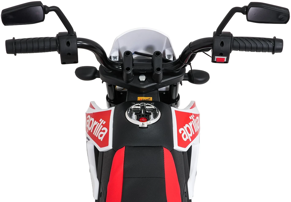 Vaikiškas elektrinis motoroleris Aprilia RX su LED žibintais ir Bluetooth, nuo 3 metų