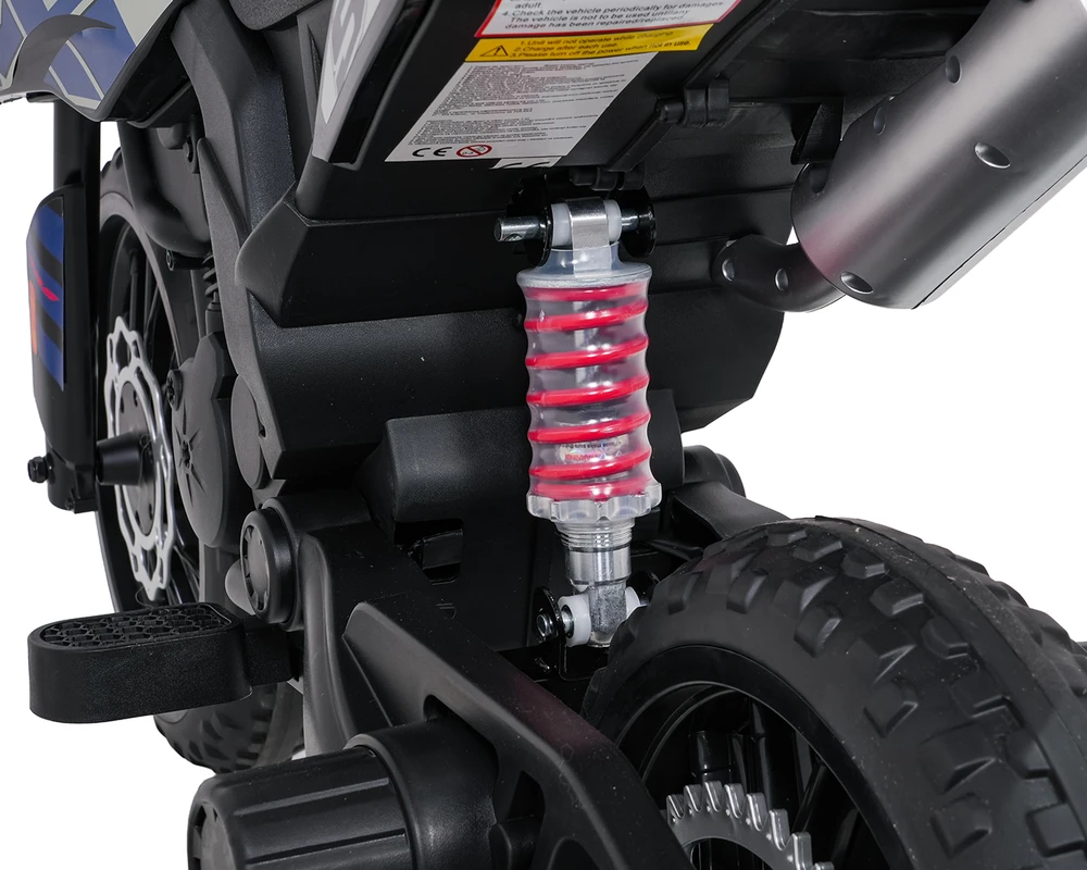 Vaikiškas elektrinis motoroleris Aprilia RX su LED žibintais ir Bluetooth, nuo 3 metų