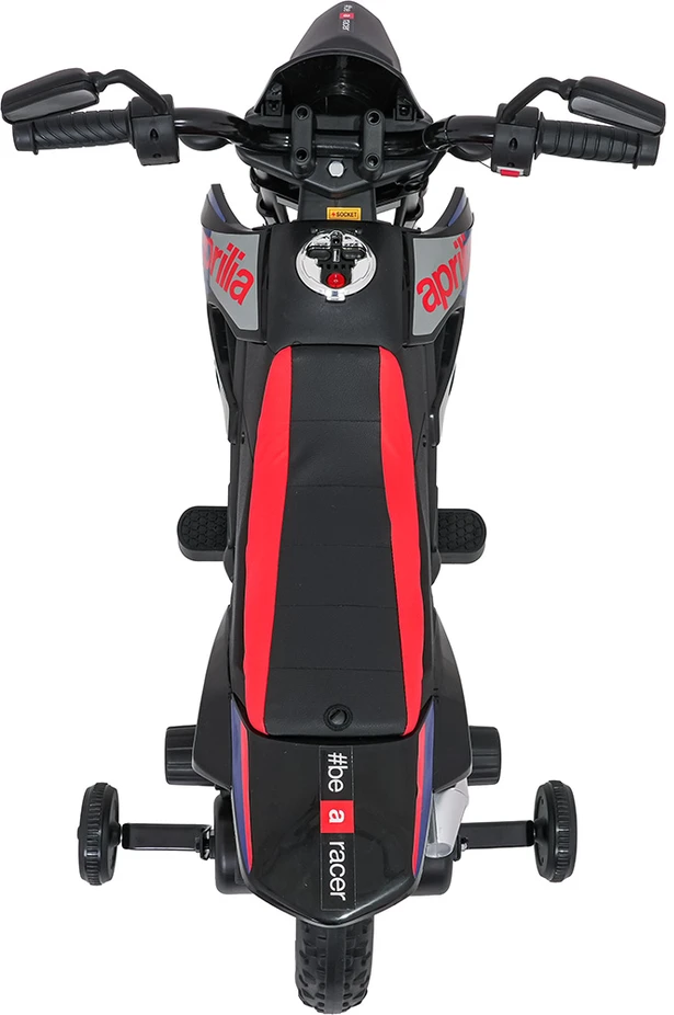 Vaikiškas elektrinis motoroleris Aprilia RX su LED žibintais ir Bluetooth, nuo 3 metų