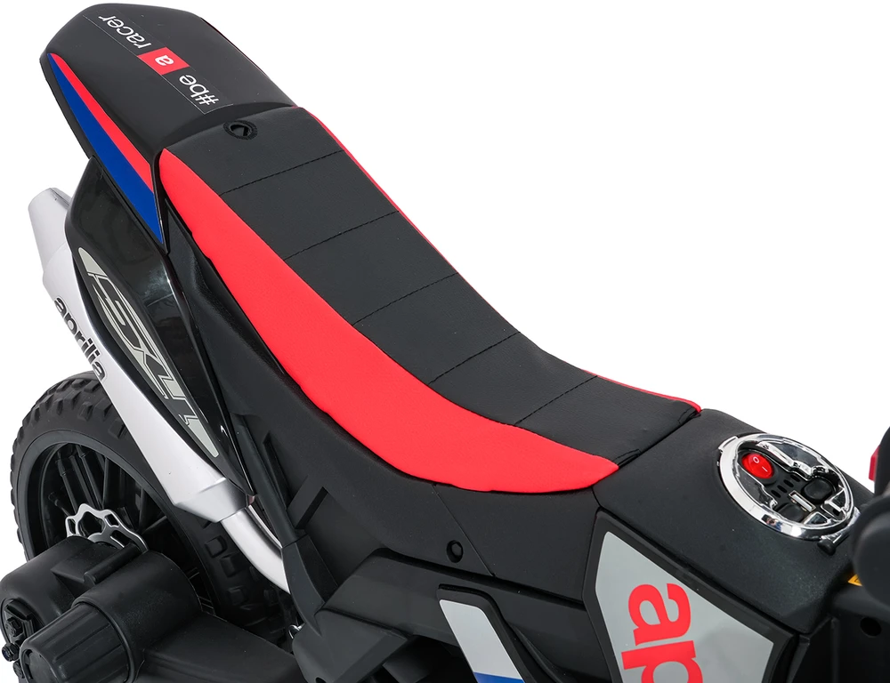 Vaikiškas elektrinis motoroleris Aprilia RX su LED žibintais ir Bluetooth, nuo 3 metų