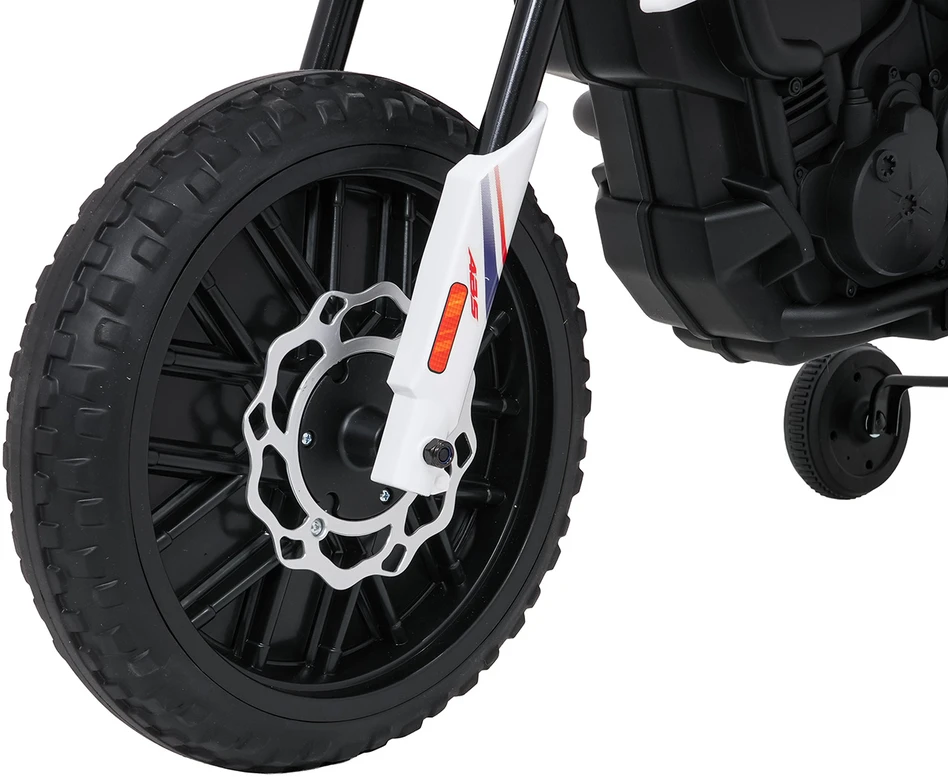 Vaikiškas elektrinis motoroleris Aprilia RX su LED žibintais ir Bluetooth, nuo 3 metų