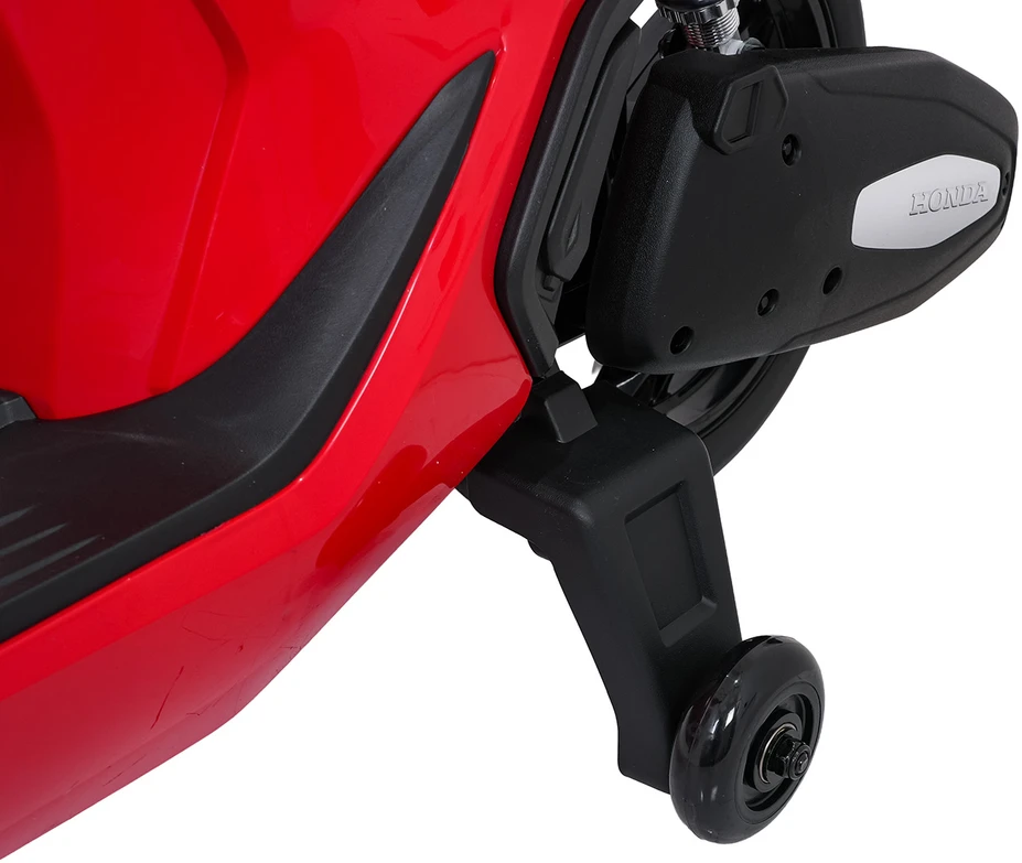 Vaikiškas elektrinis motoroleris Honda SH125i su LED šviesomis ir Bluetooth, nuo 3 metų, juodas