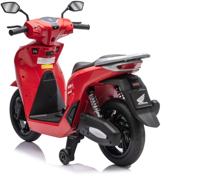Vaikiškas elektrinis motoroleris Honda SH125i su LED šviesomis ir Bluetooth, nuo 3 metų, juodas