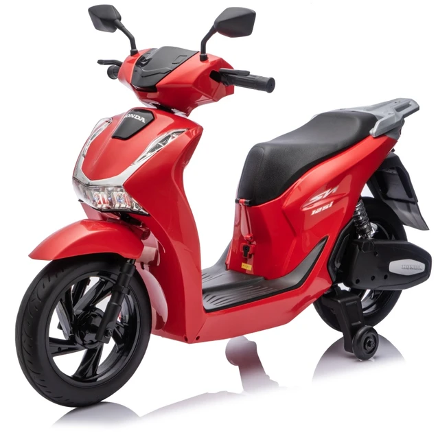 Vaikiškas elektrinis motoroleris Honda SH125i su LED šviesomis ir Bluetooth, nuo 3 metų, juodas