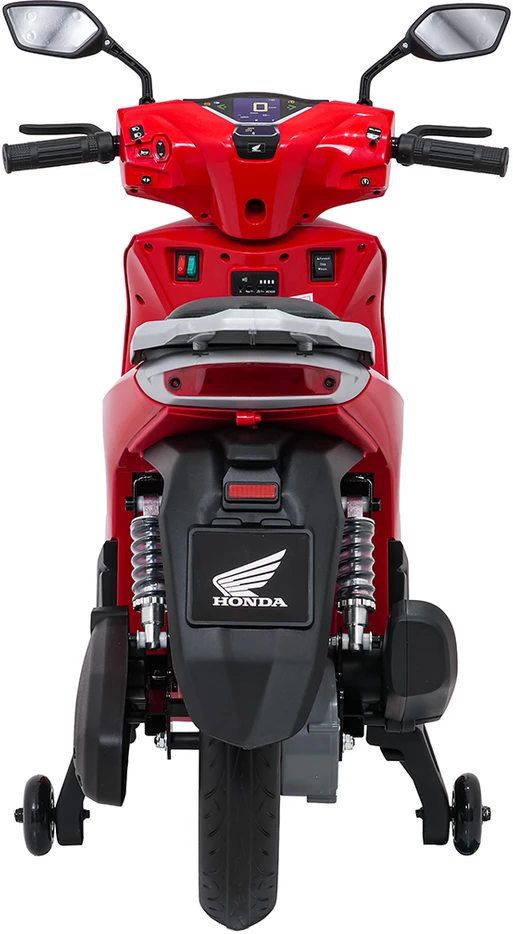 Vaikiškas elektrinis motoroleris Honda SH125i su LED šviesomis ir Bluetooth, nuo 3 metų, juodas