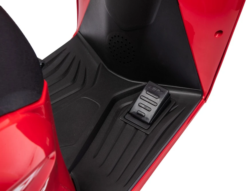 Vaikiškas elektrinis motoroleris Honda SH125i su LED šviesomis ir Bluetooth, nuo 3 metų, juodas