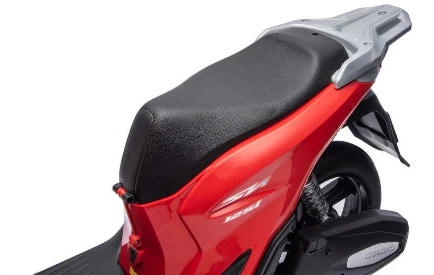 Vaikiškas elektrinis motoroleris Honda SH125i su LED šviesomis ir Bluetooth, nuo 3 metų, juodas