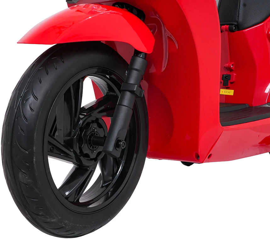 Vaikiškas elektrinis motoroleris Honda SH125i su LED šviesomis ir Bluetooth, nuo 3 metų, juodas