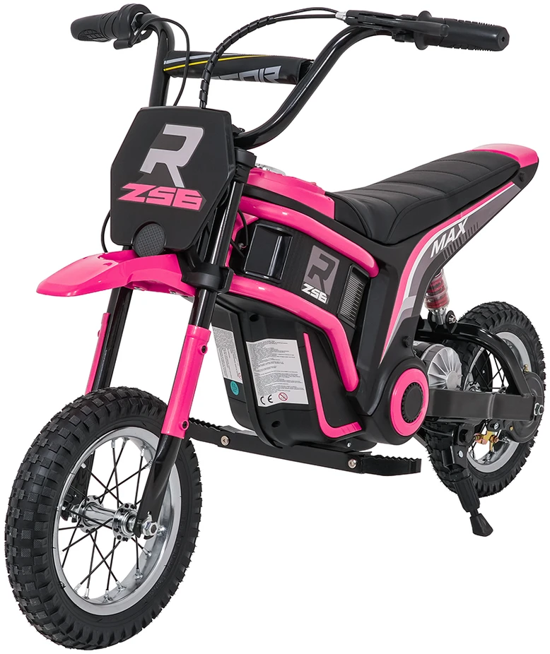 Vaikiškas elektrinis motoroleris su 350W varikliu, 3 greičiai, LED žibintai, nuo 3 metų