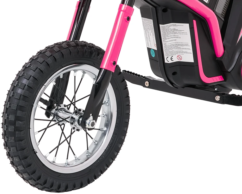Vaikiškas elektrinis motoroleris su 350W varikliu, 3 greičiai, LED žibintai, nuo 3 metų