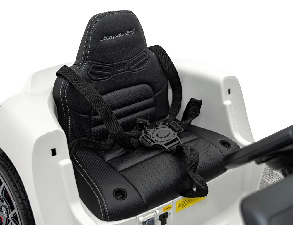 Roger Elektromobilis Porsche Spyder RS 718, Baltas