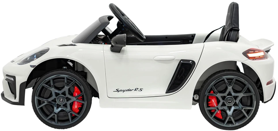 Roger Elektromobilis Porsche Spyder RS 718, Baltas