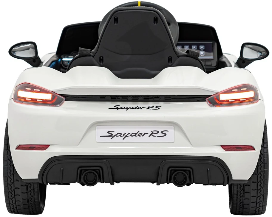 Roger Elektromobilis Porsche Spyder RS 718, Baltas