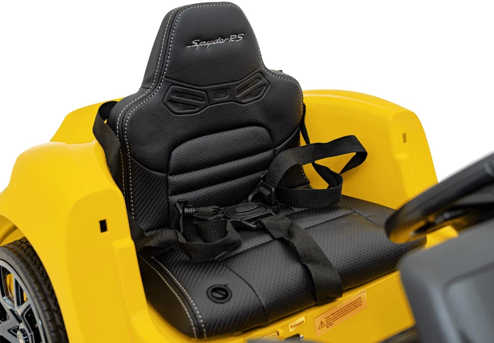 Roger Elektromobilis Porsche Spyder RS 718 geltonas