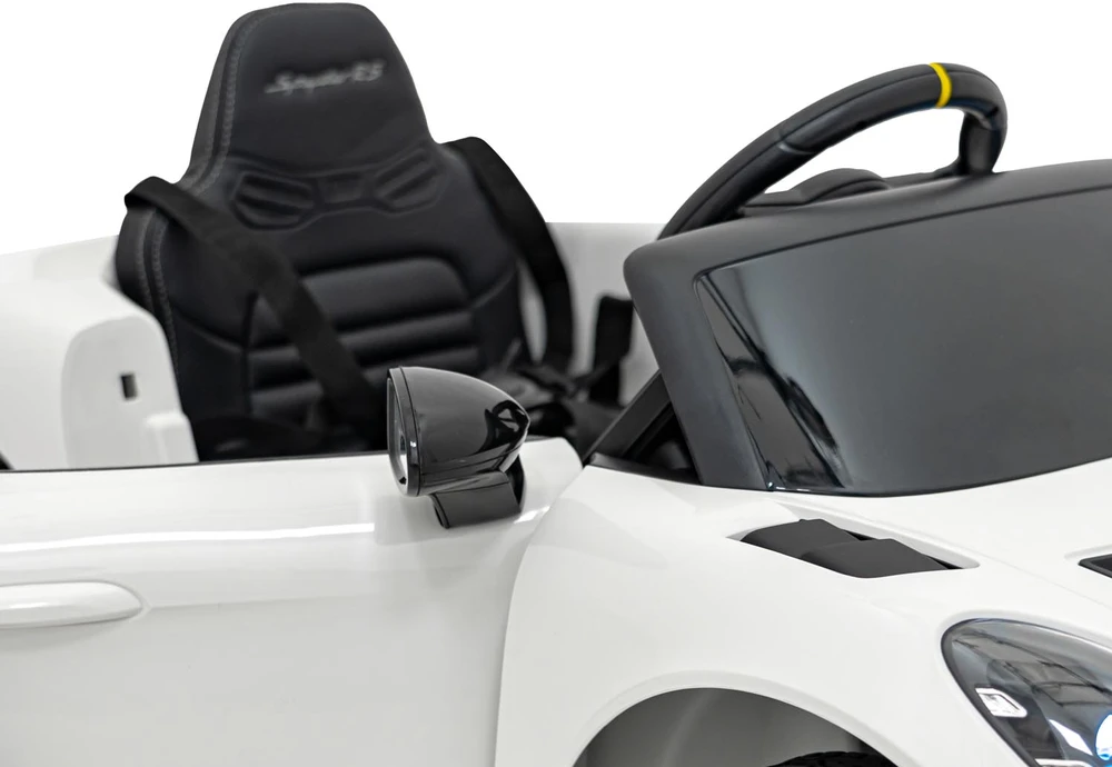 Elektromobilis Porsche 718 MP4, Baltas