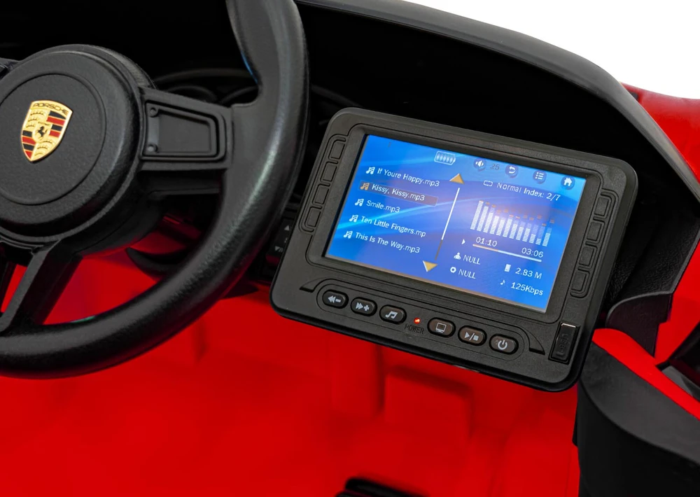 Elektromobilis Porsche 718 MP4, Raudona