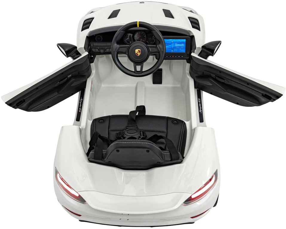 Elektromobilis Porsche 718 MP4, Baltas