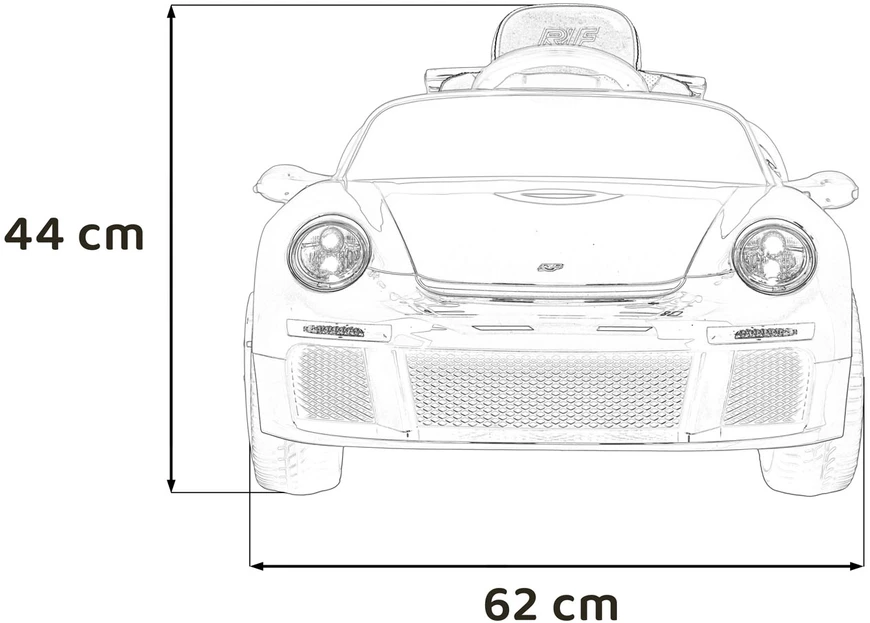 Elektromobilis RUF CTR3, Raudona