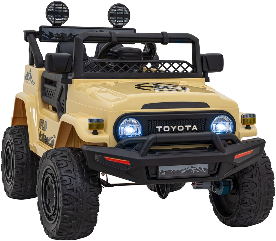Elektromobilis Toyota FJ Cruiser 4x4, rusvai gelsvas