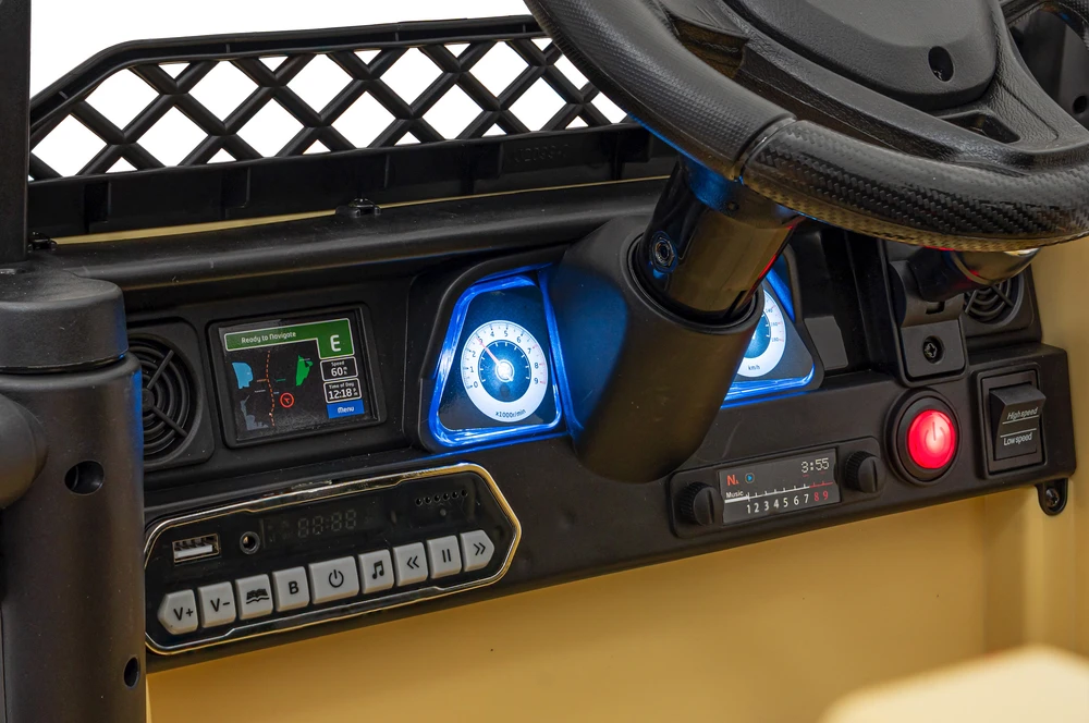 Elektromobilis Toyota FJ Cruiser 4x4, rusvai gelsvas