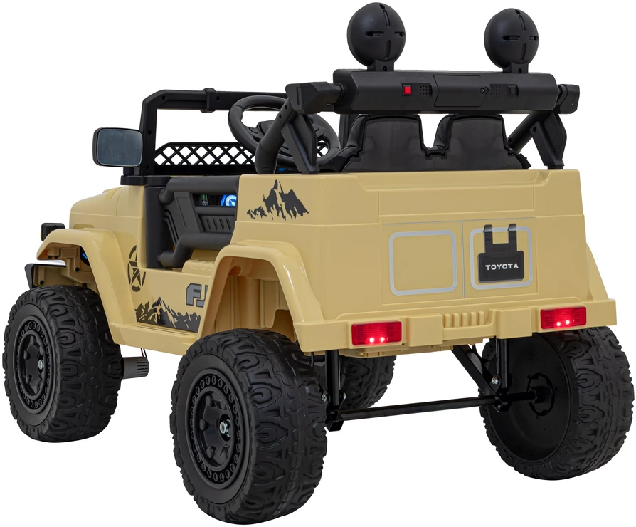 Elektromobilis Toyota FJ Cruiser 4x4, rusvai gelsvas