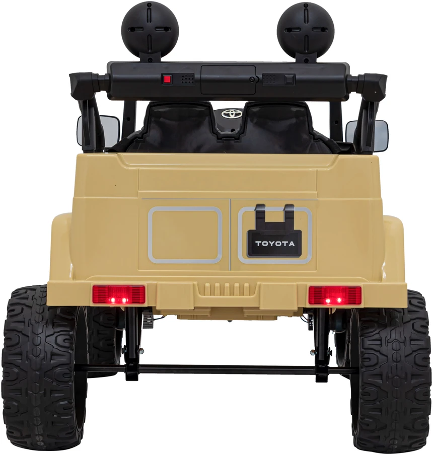 Elektromobilis Toyota FJ Cruiser 4x4, rusvai gelsvas