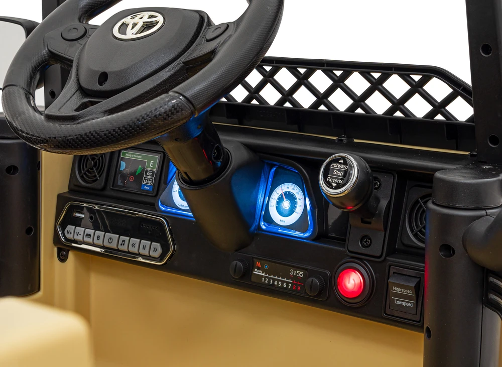 Elektromobilis Toyota FJ Cruiser 4x4, rusvai gelsvas