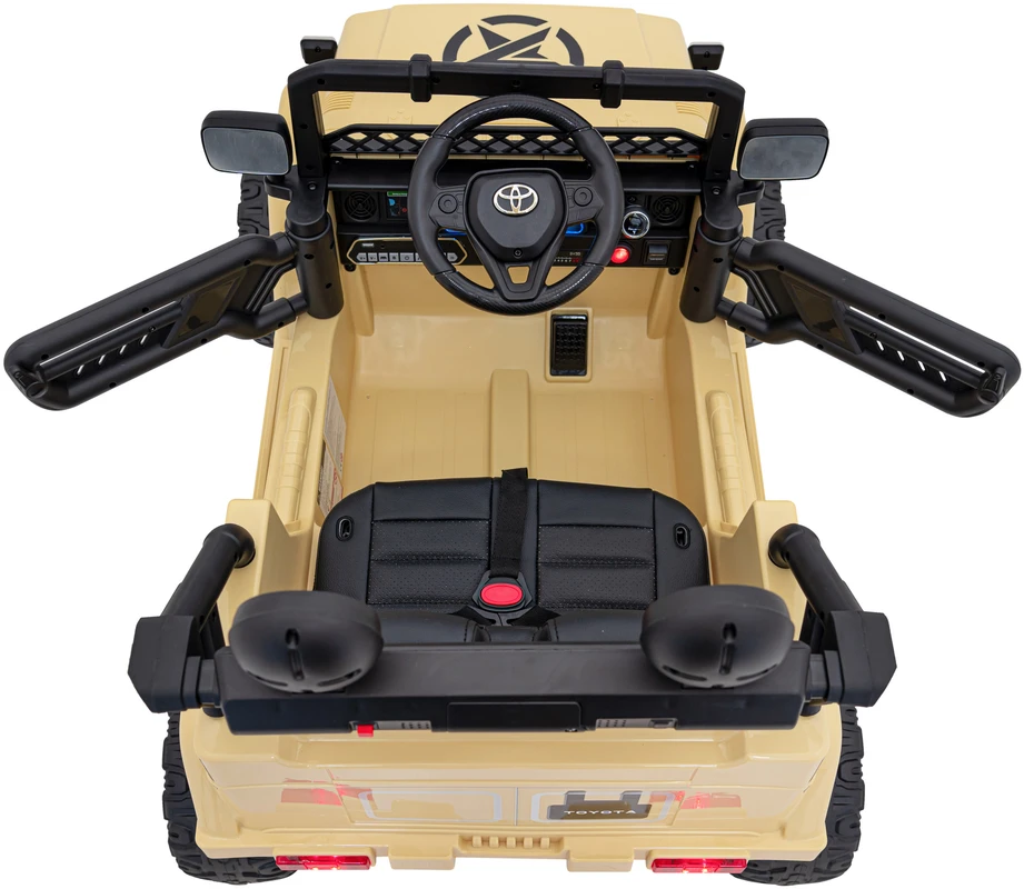 Elektromobilis Toyota FJ Cruiser 4x4, rusvai gelsvas