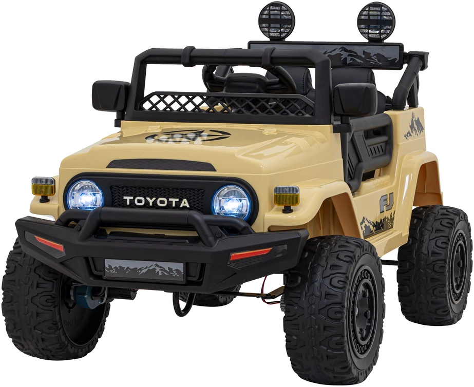 Elektromobilis Toyota FJ Cruiser 4x4, rusvai gelsvas